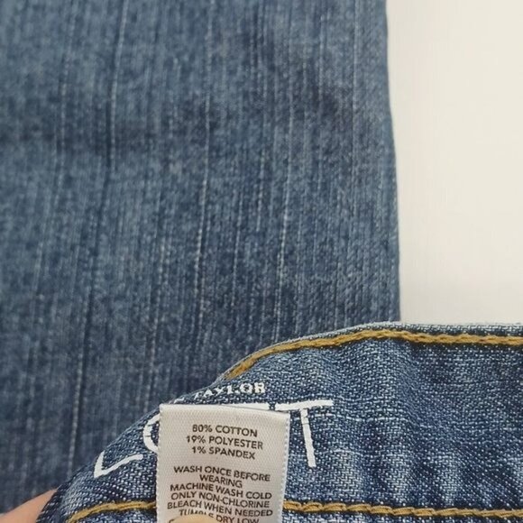 LOFT Relaxed Fit Blue Denim Boyfriend Jeans - Picture 6 of 6